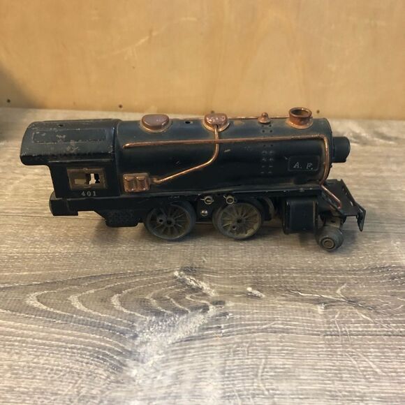 For Parts Prewar American Flyer O Gauge #401 2-4-4 Locomotive & #564 Coal Tender - Picture 3 of 15